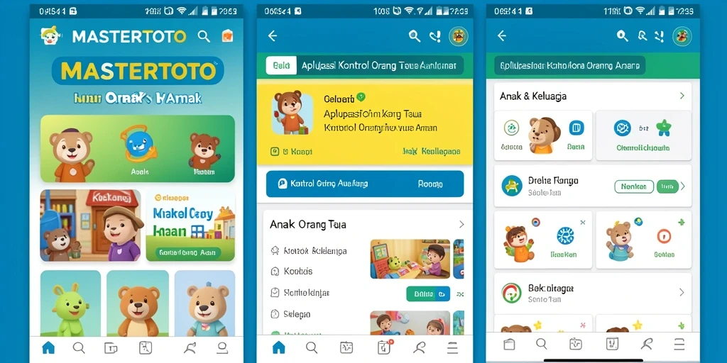 Antarmuka MASTERTOTO untuk kontrol orang tua yang intuitif dan sederhana.