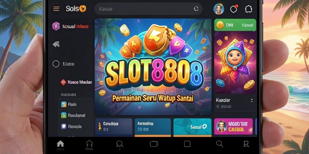 Tampilan antarmuka yang menarik dan interaktif dari SLOT8808.