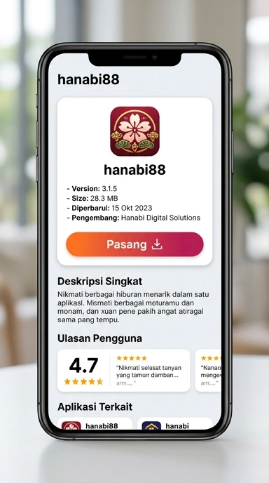 Tampilan halaman APK hanabi88